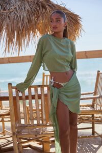 Braids beachwear green