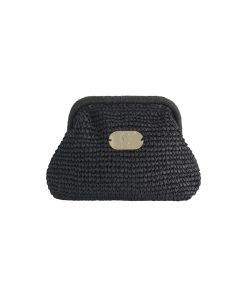 Clutch boho bag black