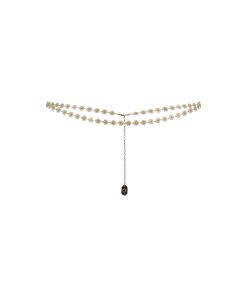 Flower necklace white