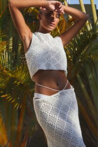 Alin knitted set white